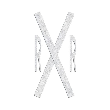 Rae Preformed Thermoplastic Pavement Markings, Thermoplastic, 20 ft Length, 9 ft Width, White PR-TH-3619