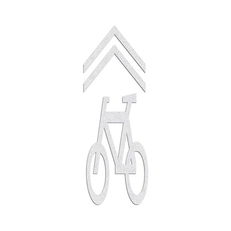 Rae Preformed Thermoplastic Pavement Markings, Thermoplastic, 9 3/8 ft Length, 40 in Width, White PR-TH-3576