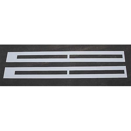 Rae Pavement Stencil, Symbol, Line, 4 in Character Height, Not Applicable Font, Polyethylene, Clear STL-116-5060