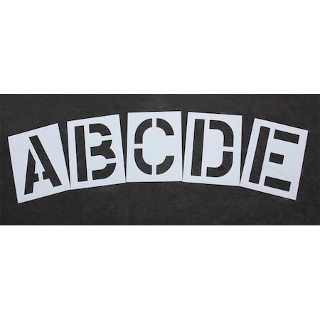 Rae Pavement Stencil, 24 in, Alphabet Kit, 1/8, STL-108-8245W STL-108-8245W