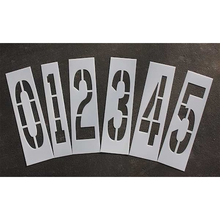 Rae Pavement Stencil, 36 in, Number Kit, 1/8, STL-108-8360 STL-108-8360