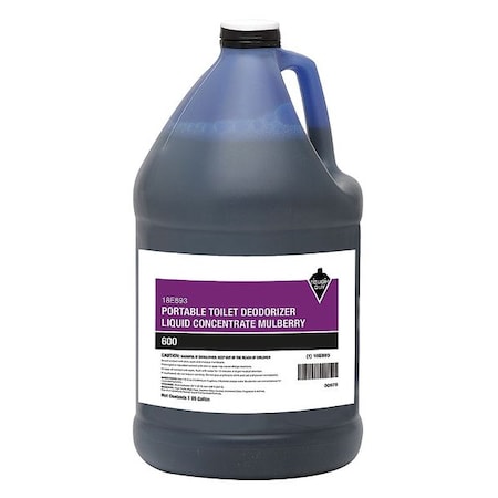 Tough Guy Portable Toilet Deodorizer, 1 gal, Jug 18E893