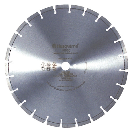 Husqvarna Diamond Saw Blade, Masonry, 18 in. Dia. F620C-18