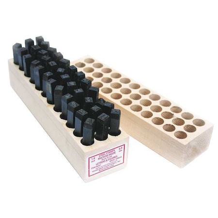 Young Bros Stamp Works Hand Stamp Kit, Letter/Number Set 09361