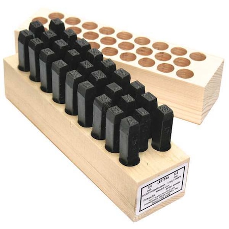 Young Bros Stamp Works Hand Stamp Kit, Letter Set 05276