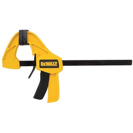 Dewalt 12" Bar Clamp, Nylon Handle and 3 in Throat Depth, 2 PK DWHT83158