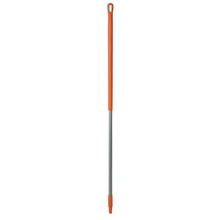 Vikan 1510mm Color Coded Handle, 1 1/4 in Dia, Orange, Aluminum 29377