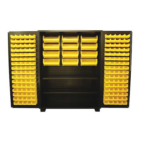 Jamco Extra-Heavy Duty Bin Cabinet, 60 in W, 78 in H, 24" D, 172 Bins DN260BL