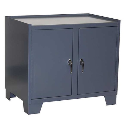 Jamco Open Storage Storage Cabinet, 33 in H, 18 in W, 24 in D, Swing, Keyed, Gray, 0 Shelves, 0 Drawers WJ236GP