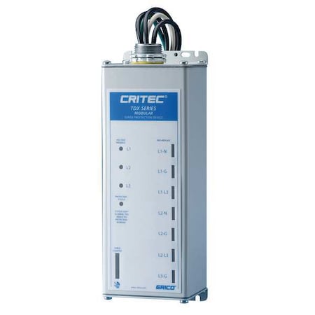 Nvent Erico Surge Protection Device, 3 Phase, 120/240V, 3 Poles, 4 Wires + Ground TDX100M120/240D