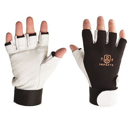 Impacto 1/2 Finger Anti-Vibration Glove, PR BG401 - XXL