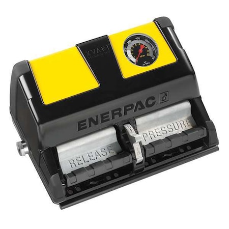 Enerpac XA12G, Air Driven Hydraulic Pump, 3/3 Valve, 122 in3 Oil, Pressure Gauge, For Single-Acting Tools XA12G
