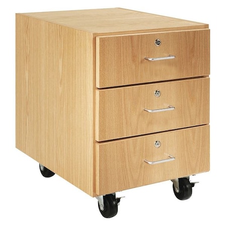 Diversified Spaces Drawer Storage Cabinet, 30 in H, 24 in W, 3 Drawers M33-2422-H30K