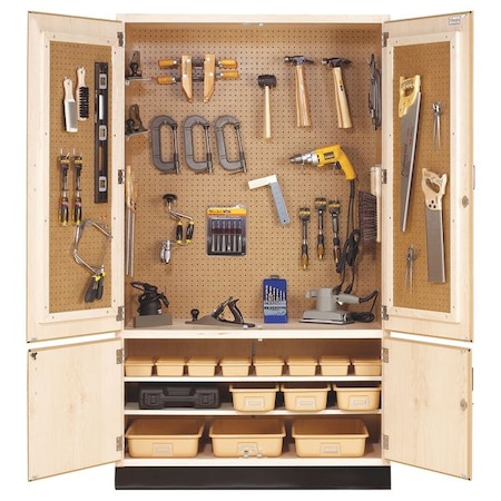 12 Free Workshop Storage Plans Tool Cabinets Rolling Carts Under Stair Storage And More Pegboard Storage Workshop Storage Garage Storage Plans
