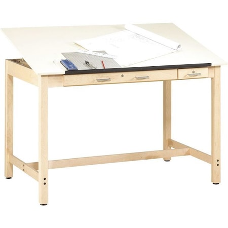 Diversified Spaces Instructor's Drafting Table Instructors Drafting Table, 72"W, Maple, Almond IDT-103