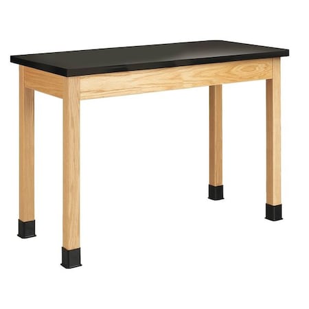 Diversified Spaces Rectangle Table, 48" W, 50" L, 36" H, Epoxy Resin, black P7106K36N