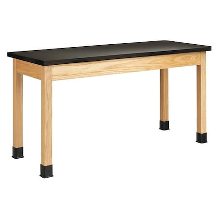 Diversified Spaces Rectangle Table, 60" W, 62" L, 34" H, Epoxy Resin, black P7606K34N