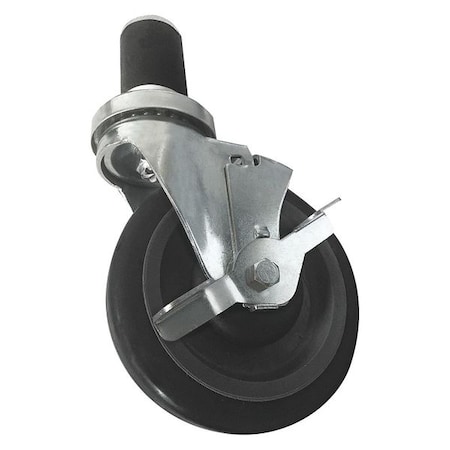 Diversified Spaces Work Table Caster Kit, 4 pcs., metal, Wood Surface, 5" W 250516