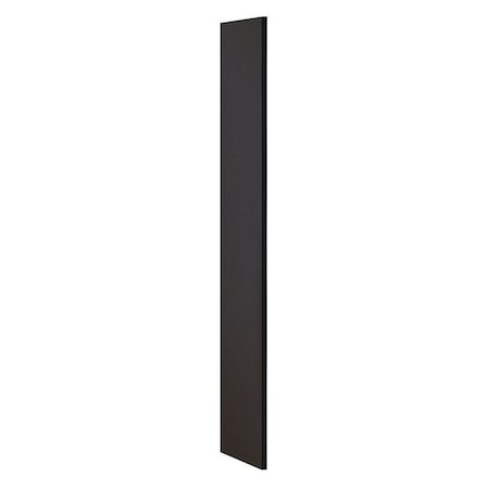 Salsbury Industries End Panel, Flat Top, 15" Wx60" H, Black 33300BLK