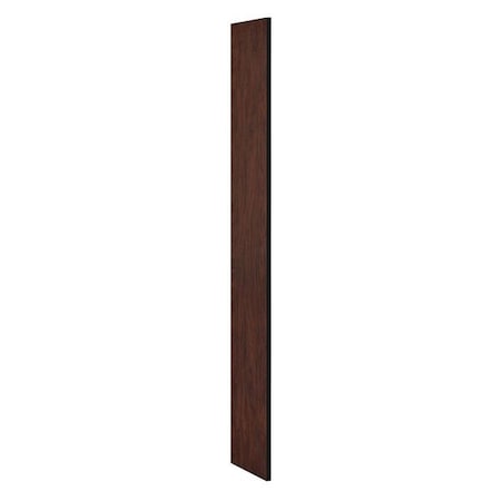 Salsbury Industries End Panel, Flat Top, 15" Wx72" H, Mahogany 33330MAH