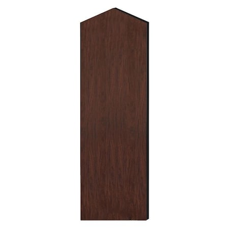 Salsbury Industries End Panel, Slope Top, 42" Wx72" H, Mahogany 33336DE-MAH