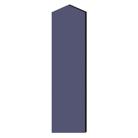 Salsbury Industries End Panel, Slope Top, 36" Wx72" H, Blue 33334DE-BLU