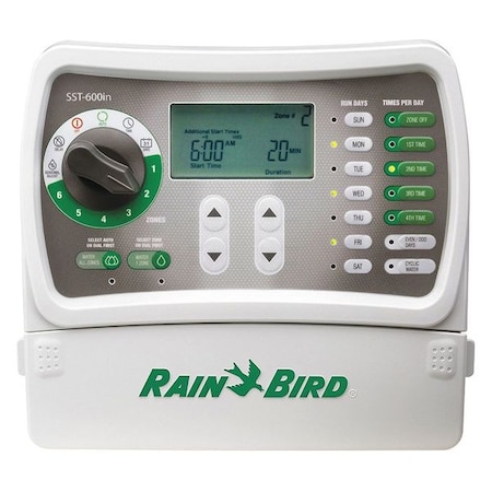 Rain Bird Irrigation Timer, 6-Zone, Indoor SST600IN