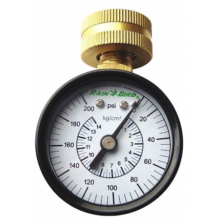 Rain Bird Water Pressure Test Gauge, 3/4" Female P2A