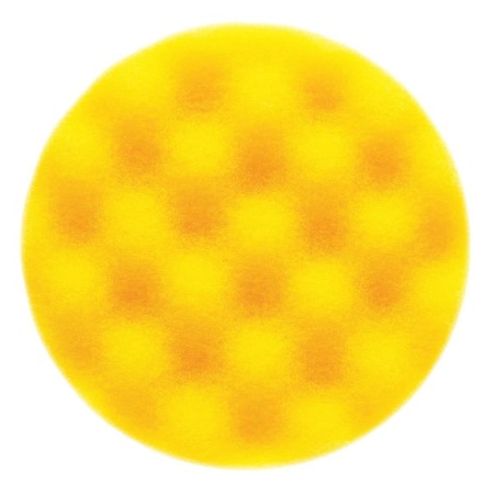Mirka Foam, Polishing Pad, 3.25"x1" Waffle, PK2 MPADYF-3.25W