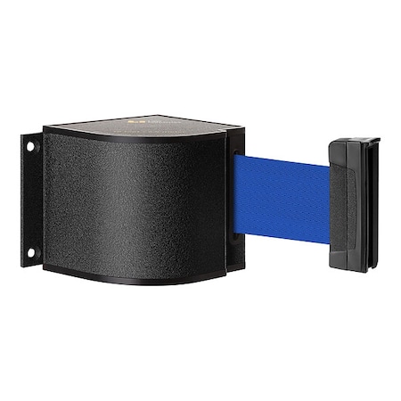 Lavi Industries Retractable Belt Barrier, Black, 18 ft Length, Wrinkle 50-3015WB/18/BL