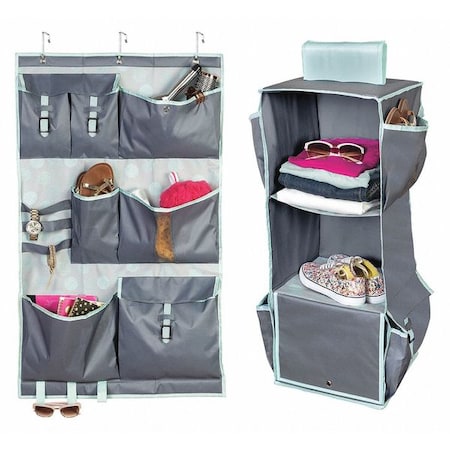 Honey-Can-Do Closet Organizer Kit, Mint BTSX07758