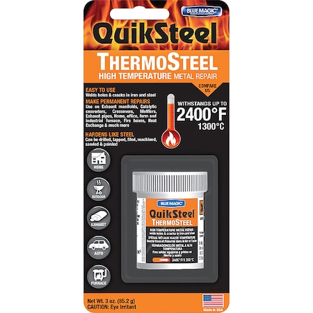 Blue Magic Metal Repair, High Temp, Dark Gray, 3 Oz 18003TRI