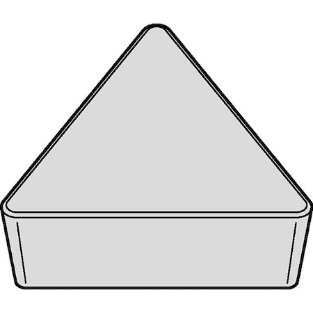 Widia Diamond Turning Insert, Triangle, 2, TPU, 1/32 in TPU222