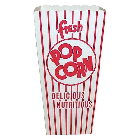 Dixie Popcorn Box, Quick Fill Scoop, Red, PK500 48E