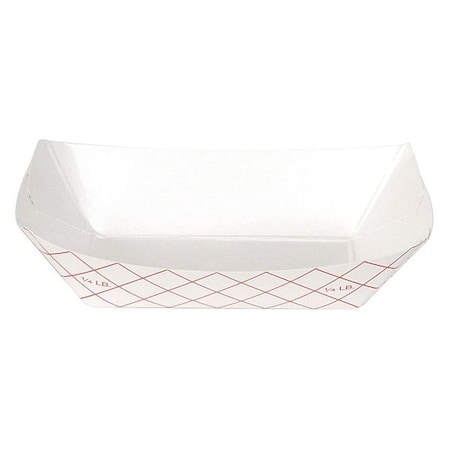 Dixie 0.25lb Polycoated Paper Food Tray by GP PRO (Georgia-Pacific), Kant Leek, Red Plaid, 0.25lb, RP258, 1,000 Count (250 Trays Per Pack, 4 Packs Per Case)