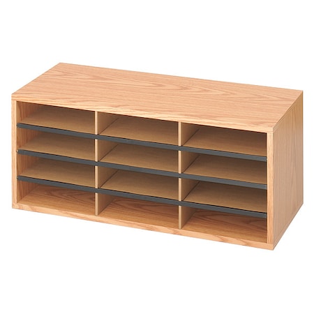 Safco Wood/Corrugated Literature Organizer, 12 9401MO