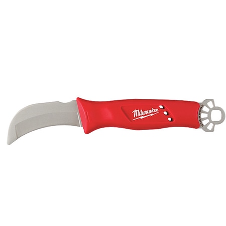 Milwaukee Tool Lineman fts Blunt Tip Hawkbill Knife w/ STICKWORK 3in1 Ring 48-22-1923