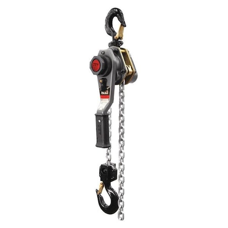 Jet Lever Hoist, 1-1/2T, 15 ft., w/Olp JLH-150WO-15