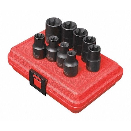 Sunex 1/2" Drive External Star Impact Socket Set 2690SE