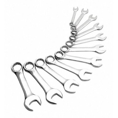 Sunex Stubby Combo Wrench Set, SAE, 11 pcs. 9930