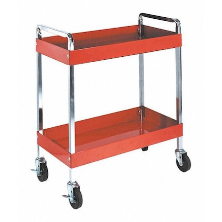 Sunex Multi-Purpose Service Cart, Heavy Duty, 16 ga. Steel, 350 lb Load Capacity, 30" L, 16" W, 35.3" H 8005SC