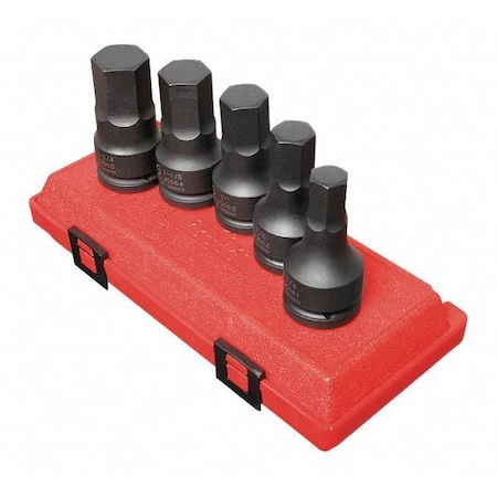 Sunex 3/4" Drive Impact Hex Driver Set, SAE 4506