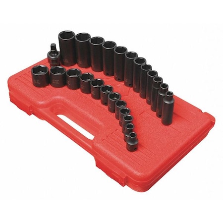 Sunex 3/8" Drive Master Impact Socket Set, SAE 3325