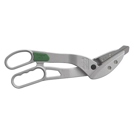 Midwest Offset Right Replaceable Blade Snip, Straight/Tight Curve, 13", Blade: Vinyl, Handles Magnesium MWT-2110