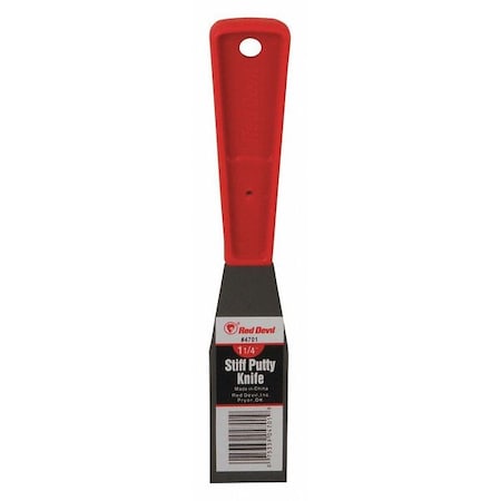 Red Devil Stiff Metal Putty Knife, Red, 1-1/4" 4701