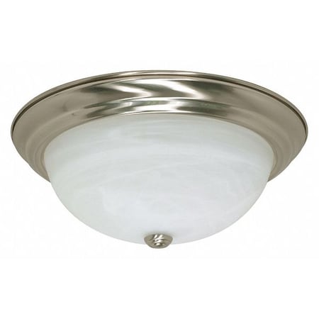Nuvo 3-Light 60W Incandescent Flush Fixture, Brushed Nickel Finish 60-199