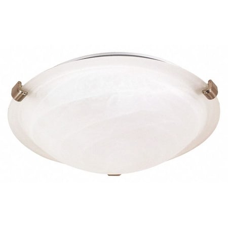 Nuvo 2-Light 60W Incandescent Flush Fixture, Brushed Nickel Finish 60-271