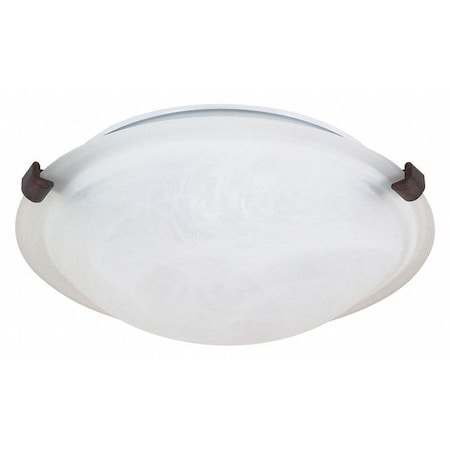 Nuvo 2-Light 60W Incandescent Flush Fixture, Old Bronze Finish 60-273
