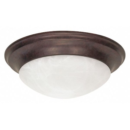 Nuvo 3-Light 60W Incandescent Flush Fixture, Old Bronze Finish 60-282