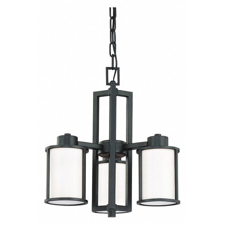 Nuvo Odeon 3 Light (convert up/down) Chandelier Satin WhiteBrz 60-2976